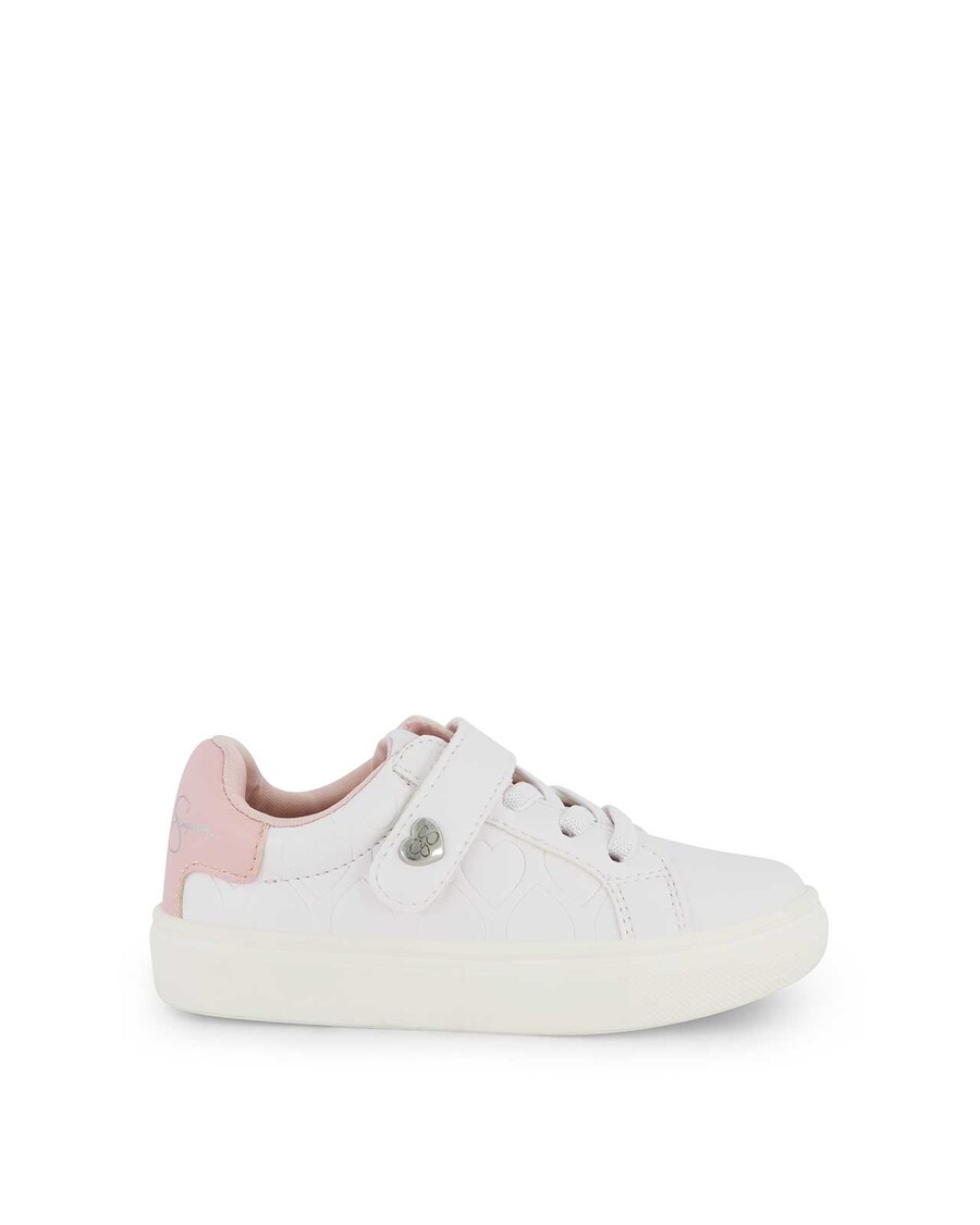 Jessica Simpson Toddler Gina Love Low Sneaker in White