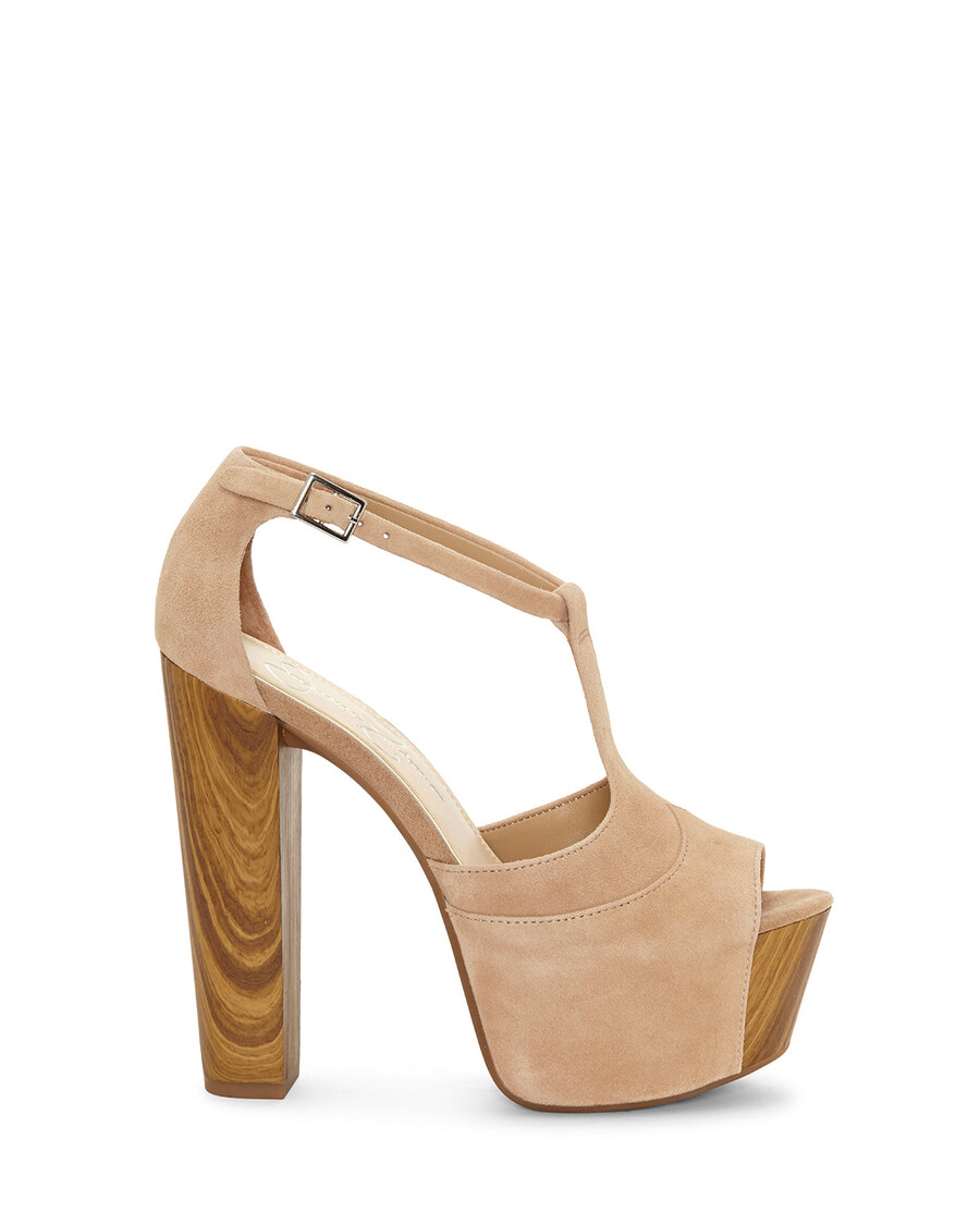 Jessica Simpson Dany T-Strap Platform Sandal in Sand