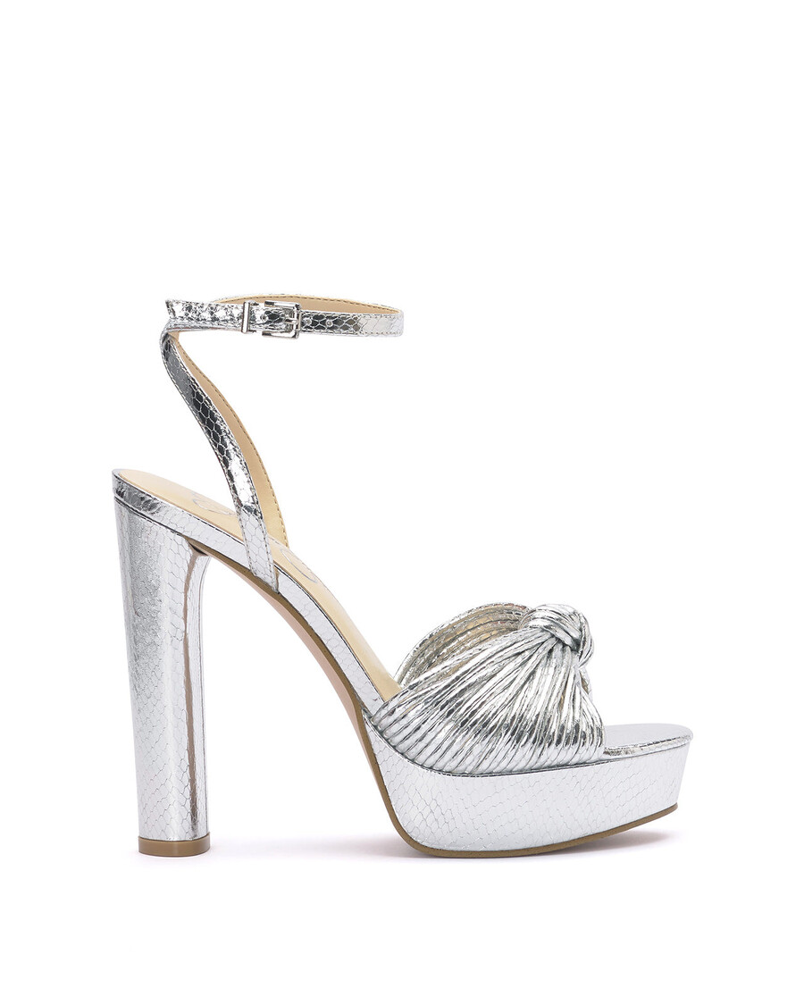 Jessica Simpson Immie Platform Sandal in Silver Snake