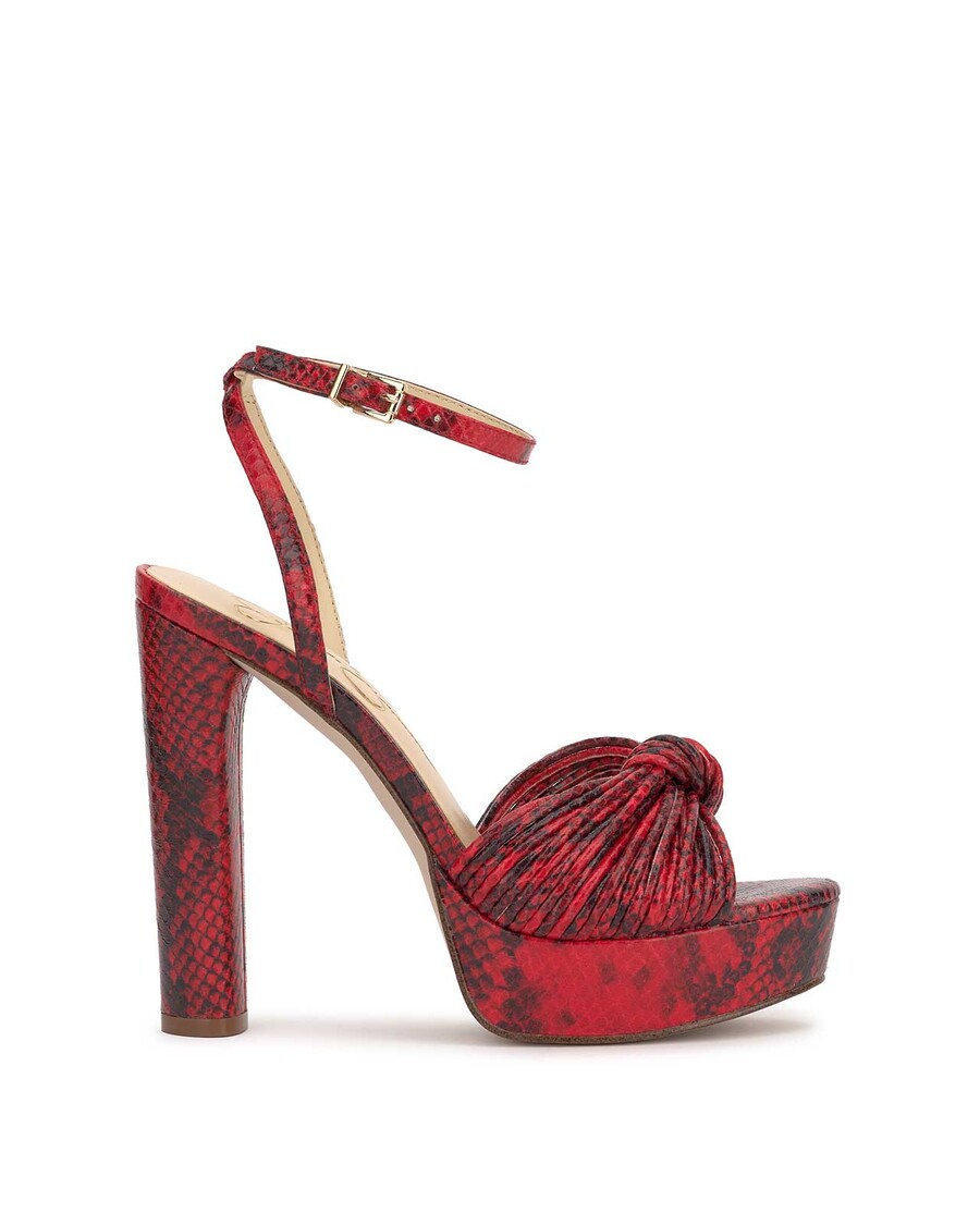 Jessica Simpson Immie Platform Sandal in Red Snake