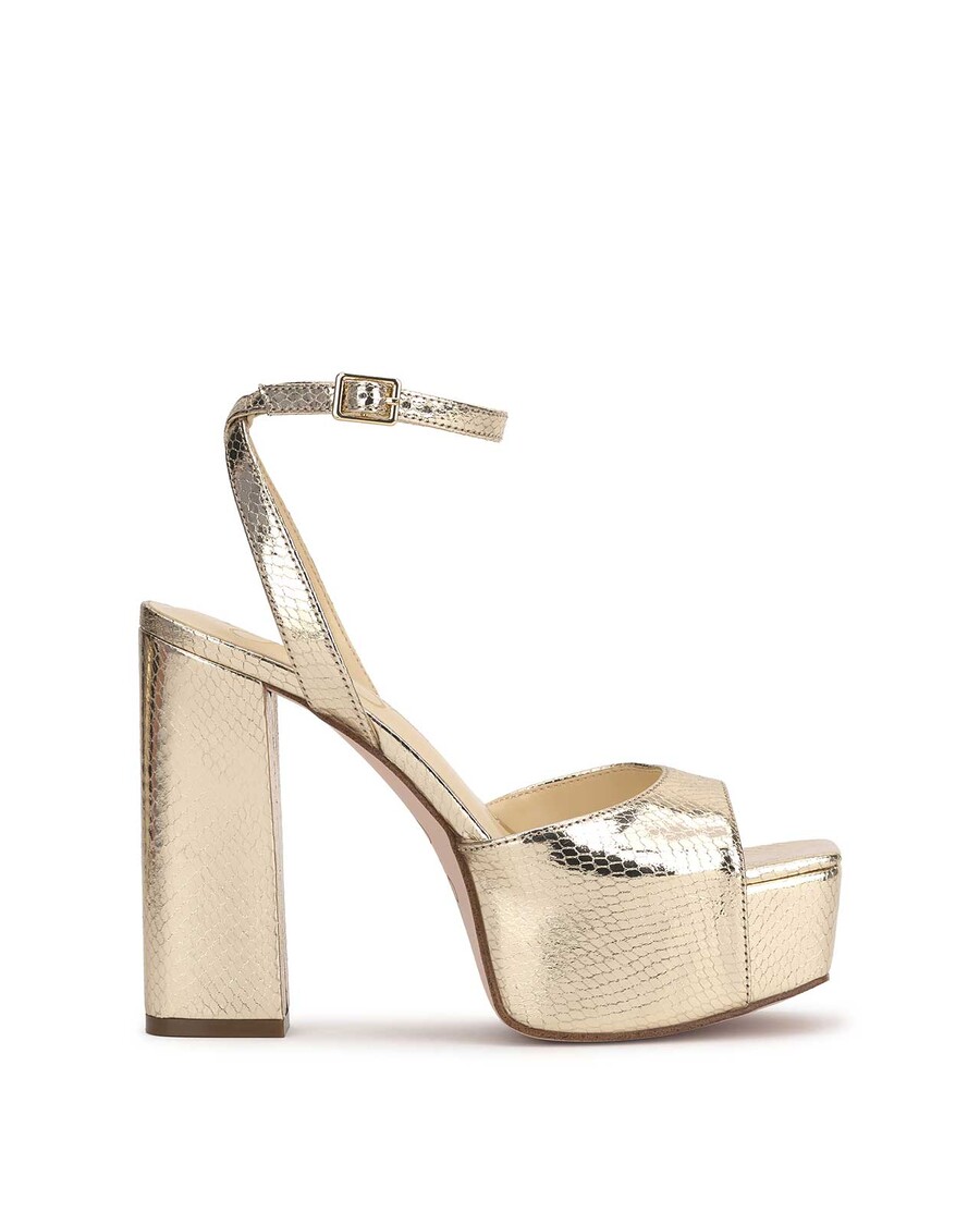 Jessica Simpson Lirio Platform Sandal in Light Gold