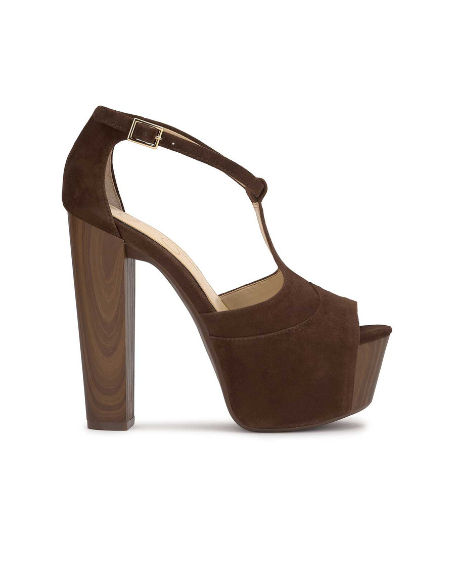 Jessica Simpson Dany T-strap Platform Sandal in Walnut