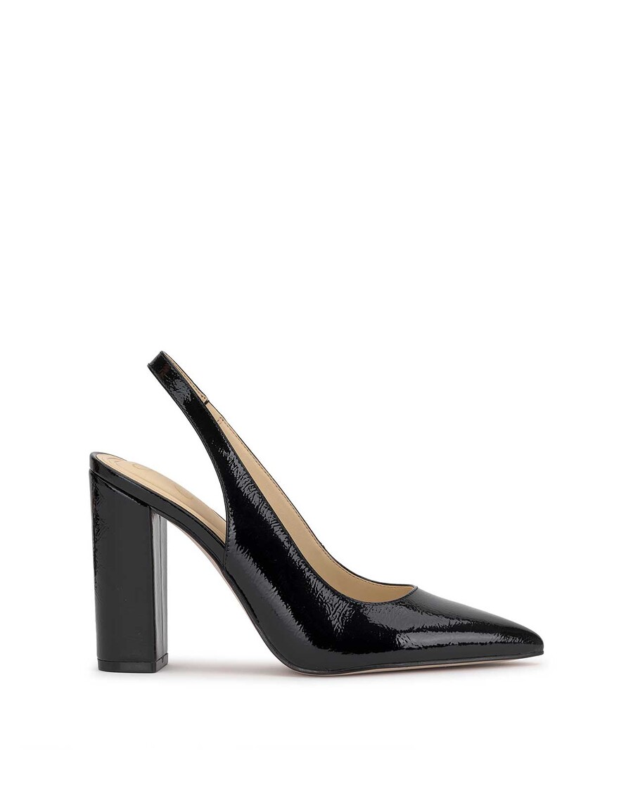 Jessica Simpson Noula Slingback Pointed Toe Pump in Black Patent