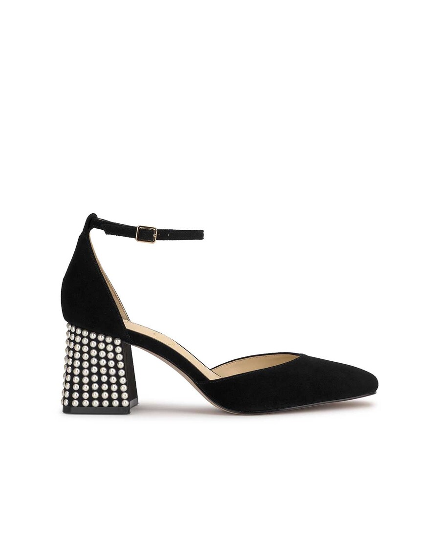 Jessica Simpson Fulian Block Heel Pump in Black