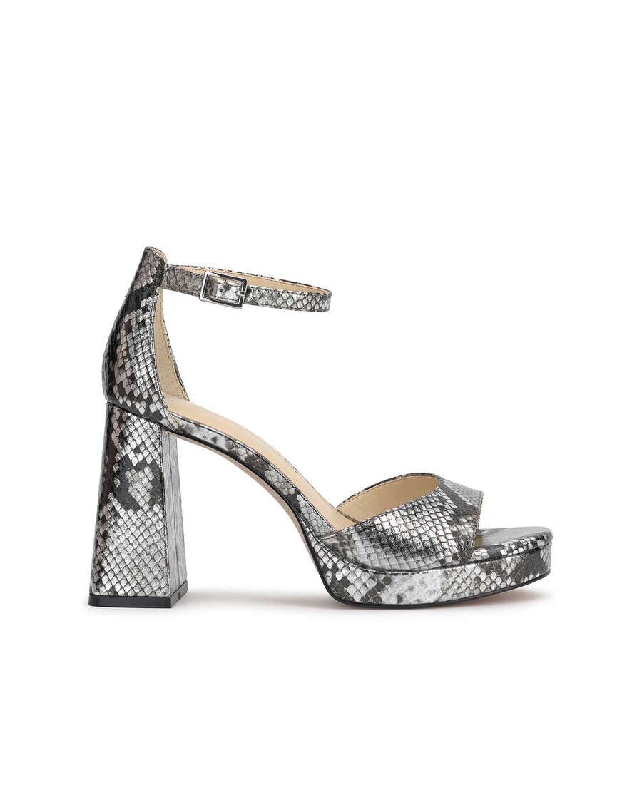 Jessica Simpson Kaliah Platform Sandal in Chrome Snake