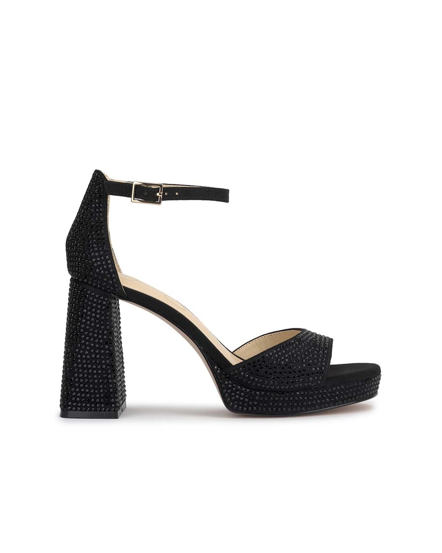 Jessica Simpson Kaliah Platform Sandal in Black Embellished