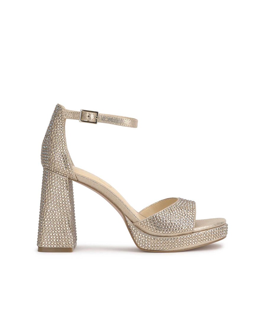 Jessica Simpson Kaliah Platform Sandal in Champagne